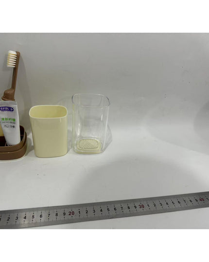 Cana Multifunctionala pentru Voiaj, cu Functii de Depozitare si Suport Articole Igiena Dentara