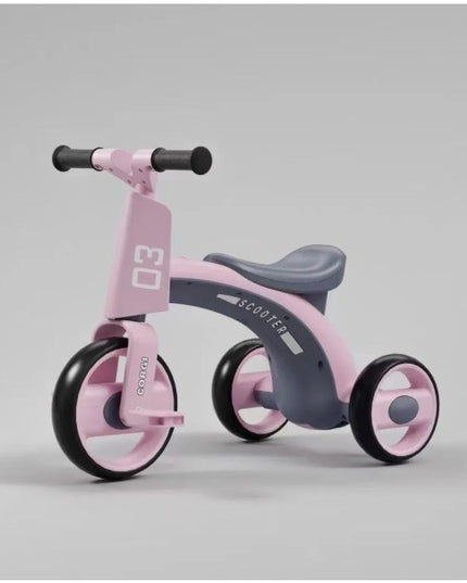 Tricicleta pentru Copii, Exercitiu de Echilibru, pentru 1-6 Ani, Functie de Lumini si Sunete, cu Pedale, din Plastic, Roti Gonflabile, Greutate Portanta 60 kg