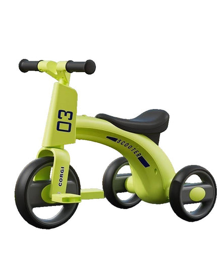 Tricicleta pentru Copii, Exercitiu de Echilibru, pentru 1-6 Ani, Functie de Lumini si Sunete, cu Pedale, din Plastic, Roti Gonflabile, Greutate Portanta 60 kg