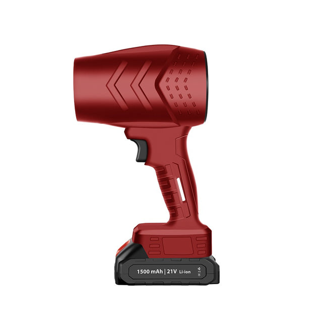 Suflanta de Aer Multifunctionala Portabila, Incarcare Auto, pentru Gratar, Masina, Indepartare Frunze si Praf, 1500 mAh, Viteta de Rotatie 25000 RPM, 2 Baterii de Li si Incarcator, Visiniu