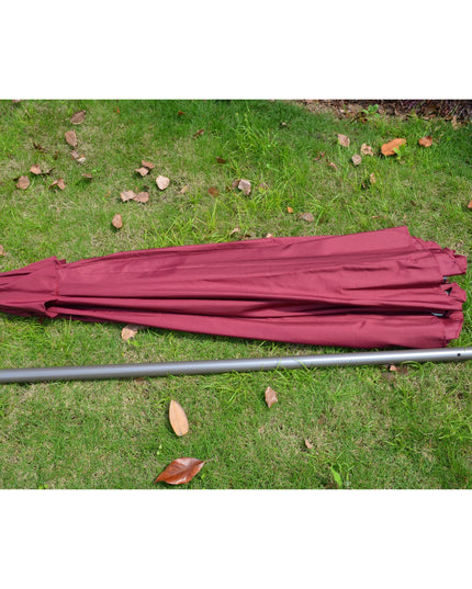 Umbrela rotunda de soare pentru terasa, diametru , manivela