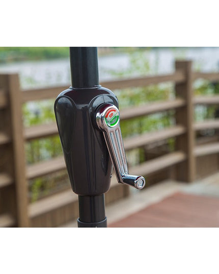 Umbrela rotunda de soare pentru terasa, diametru , manivela