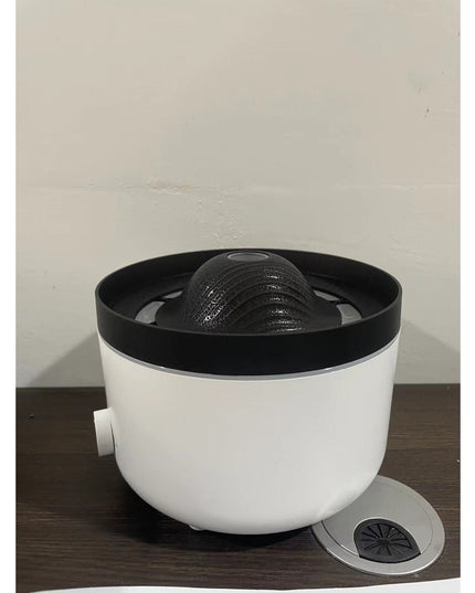 Umidificator de tip vulcan, cu aromaterapie, cu telecomanda, 560 ml, model V21A