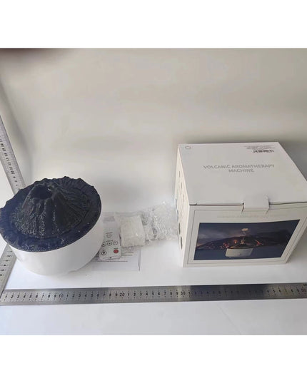 Umidificator de tip vulcan, cu aromaterapie, cu telecomanda, 560 ml, model V21B