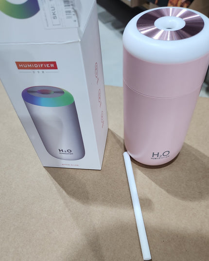 Umidificator, H2O, cu Difuzor de Aroma, Lumina de Noapte LED in 7 Culori, Zgomot Redus,350mL, Culoare