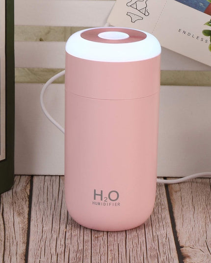 Umidificator, H2O, cu Difuzor de Aroma, Lumina de Noapte LED in 7 Culori, Zgomot Redus,350mL, Culoare