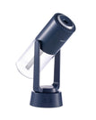 Albastru / Umidificator si Purificator aer ultrasonic portabil, rezervor 200ml, cu ioni negativi, LED 7 culori, rotatie 360 grade, Albastru