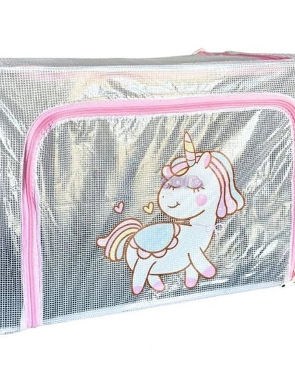 de Depozitare, pentru Camera Copiilor, 66L, din PVC, Model Unicorn,