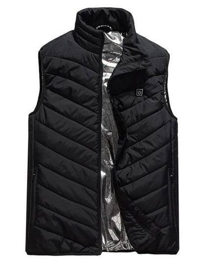 Vesta Inteligenta Incalzita, Unisex, 2 Zone de Incalzire, Umplutura Bumbac, 3 Trepte de Temperatura, Incarcare USB