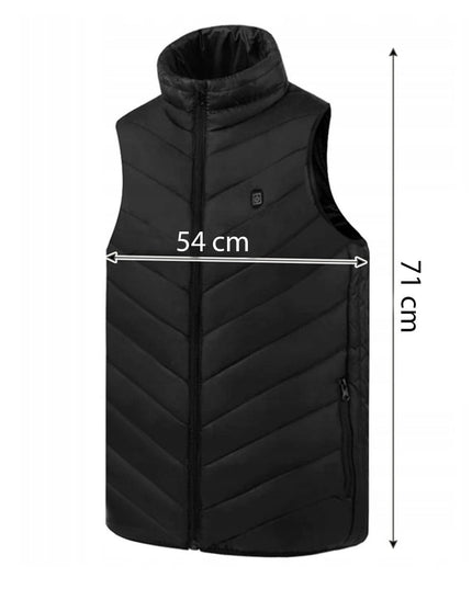 Vesta Inteligenta Incalzita, Unisex, 2 Zone de Incalzire, Umplutura Bumbac, 3 Trepte de Temperatura, Incarcare USB