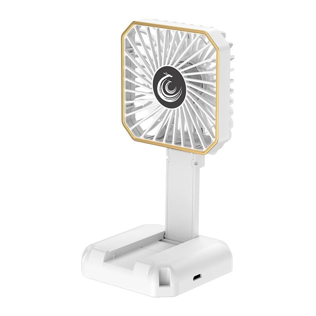 Ventilator Portabil, de Gat, de Birou, Suport Telefon,Incarcare USB, din ABS, 3 Viteze