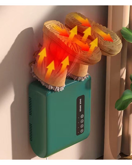 Uscator de Pantofi, Functie de Uscare, Dezinfectie, Dezodorizare, Montaj pe Perete fara Perforare, din PVC, Silentios, Timer
