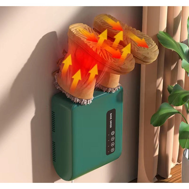 Uscator de Pantofi, Functie de Uscare, Dezinfectie, Dezodorizare, Montaj pe Perete fara Perforare, din PVC, Silentios, Timer