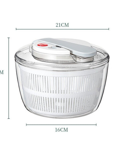 Uscator Manual pentru Salata si Verdeturi, Plastic, 20x20x25 cm, Capacitate 5L