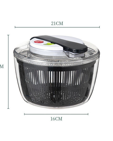 Uscator Manual pentru Salata si Verdeturi, Plastic, 20x20x25 cm, Capacitate 5L