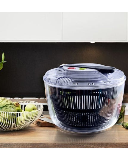 Uscator Manual pentru Salata si Verdeturi, Plastic, 20x20x25 cm, Capacitate 5L