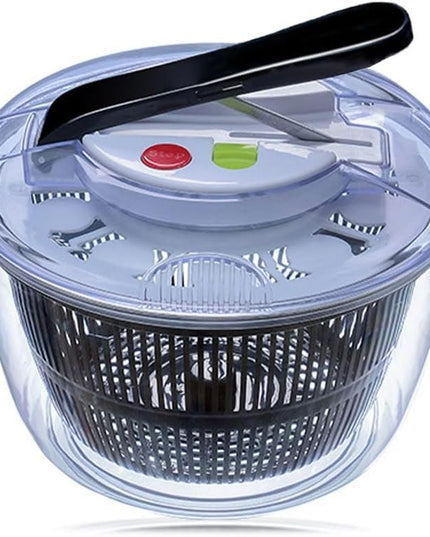 Uscator Manual pentru Salata si Verdeturi, Plastic, 20x20x25 cm, Capacitate 5L