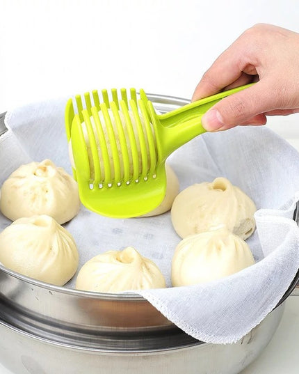 Ustenisla de bucatarie tip cleste pentru feliat fructe si legume material ABS