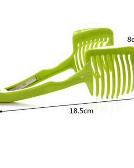 Ustenisla de bucatarie tip cleste pentru feliat fructe si legume material ABS