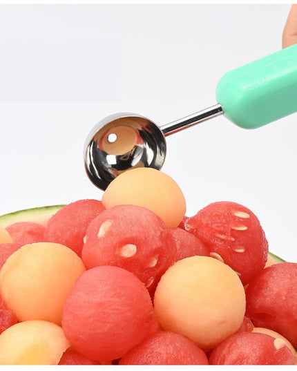 Ustensila bucatarie 1 pentru taiat si decorat fructe material inox si plastic, compact