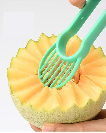 Ustensila bucatarie 1 pentru taiat si decorat fructe material inox si plastic, compact