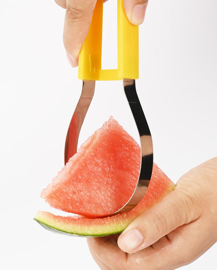 Ustensila bucatarie 1 pentru taiat si decorat fructe material inox si plastic, compact