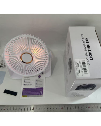 Ventilator 2in1, de Masa/de Perete, Incarcare USB, 3.7 V, 4.5 W, 1200 mAh