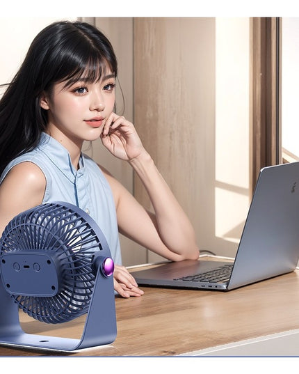 Ventilator 2in1, de Masa/de Perete, Incarcare USB, 3.7 V, 4.5 W, 1200 mAh