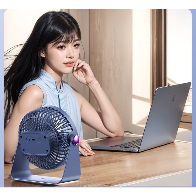 Ventilator 2in1, de Masa/de Perete, Incarcare USB, 3.7 V, 4.5 W, 1200 mAh