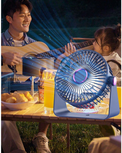 Ventilator 2in1, de Masa/de Perete, Incarcare USB, 3.7 V, 4.5 W, 1200 mAh