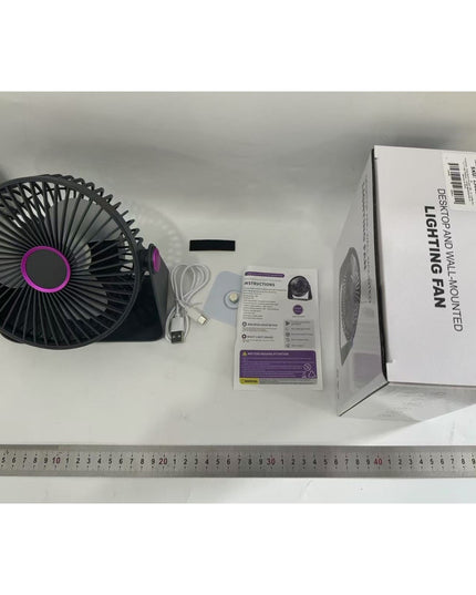 Ventilator 2in1, de Masa/de Perete, Incarcare USB, 3.7 V, 4.5 W, 1200 mAh