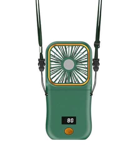 Ventilator Portabil 1, de Mana, de Gat, de Birou,3 Trepte de Viteza, Incarcare USB, Pliabil, Afisaj Digital, Suport Telefon