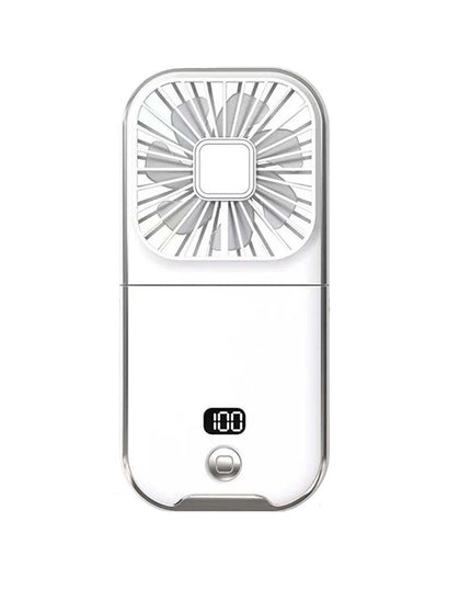 Ventilator Portabil 1, de Mana, de Gat, de Birou,3 Trepte de Viteza, Incarcare USB, Pliabil, Afisaj Digital, Suport Telefon