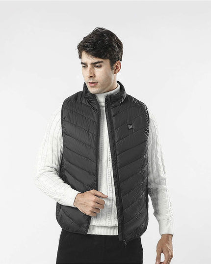 Vesta Inteligenta Incalzita, Unisex, 2 Zone de Incalzire, Umplutura Bumbac, 3 Trepte de Temperatura, Incarcare USB