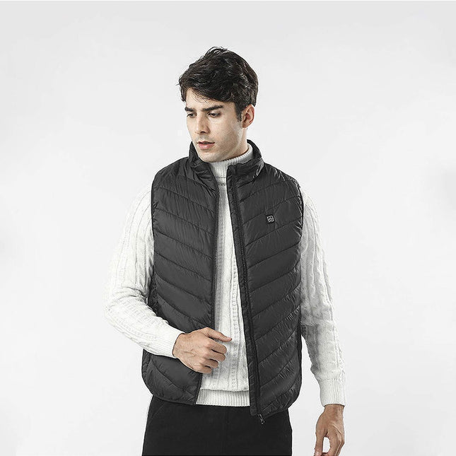 Vesta Inteligenta Incalzita, Unisex, 2 Zone de Incalzire, Umplutura Bumbac, 3 Trepte de Temperatura, Incarcare USB