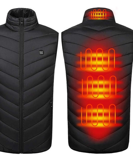 Vesta Inteligenta Incalzita, Unisex, 2 Zone de Incalzire, Umplutura Bumbac, 3 Trepte de Temperatura, Incarcare USB