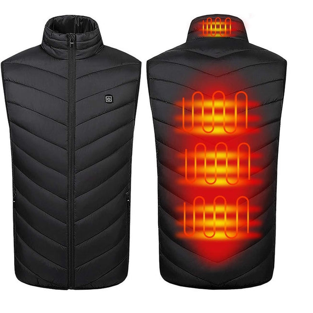 Vesta Inteligenta Incalzita, Unisex, 2 Zone de Incalzire, Umplutura Bumbac, 3 Trepte de Temperatura, Incarcare USB