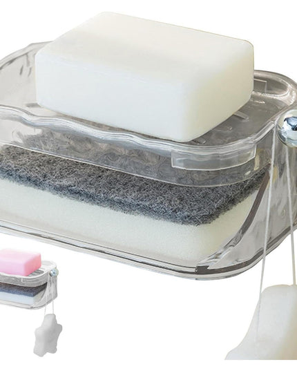 Savoniera Dubla, 2 Straturi, Instalare fara Perforare, Agatatoare Burete