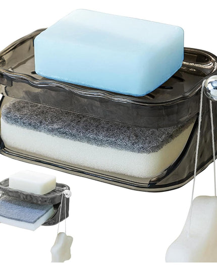 Savoniera Dubla, 2 Straturi, Instalare fara Perforare, Agatatoare Burete