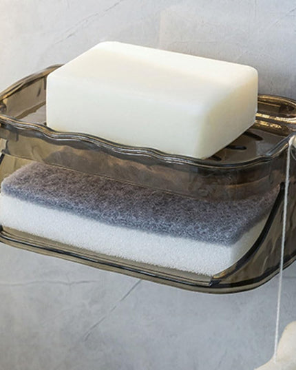 Savoniera Dubla, 2 Straturi, Instalare fara Perforare, Agatatoare Burete