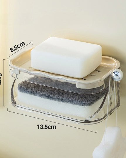 Savoniera Dubla, 2 Straturi, Instalare fara Perforare, Agatatoare Burete