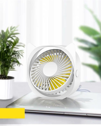 Mini ventilator pentru birou cu usb, rotire 360 grade, 3 viteze