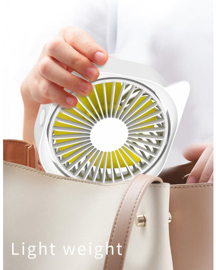 Mini ventilator pentru birou cu usb, rotire 360 grade, 3 viteze