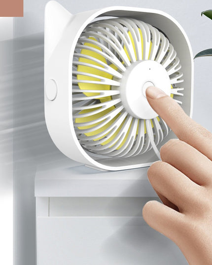 Mini ventilator pentru birou cu usb, rotire 360 grade, 3 viteze