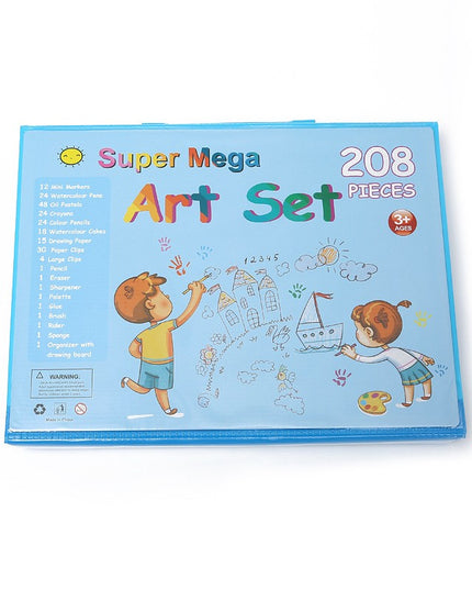 Set 208 Piese, Complet pentru Pictura si Desen, Tip Servieta, 3-12 Ani, 32 x 27 x 5 cm