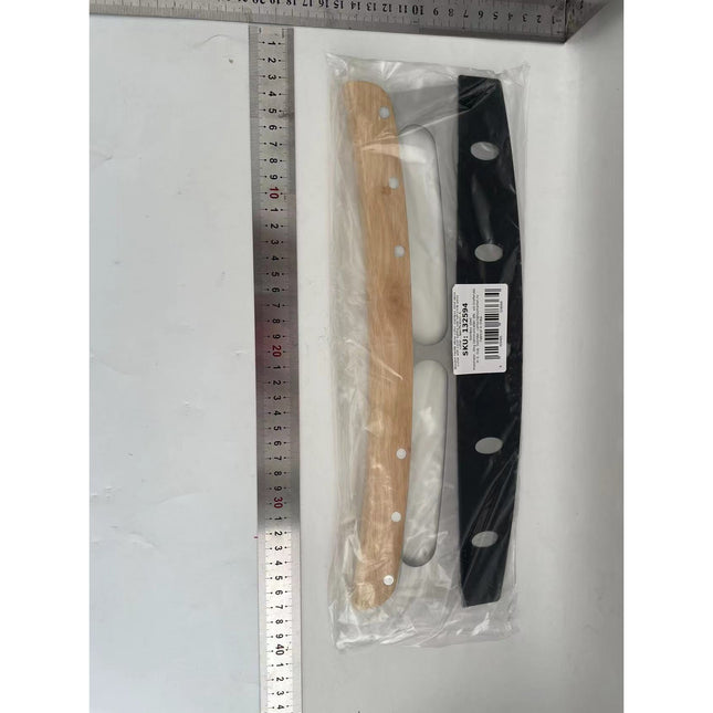 Taietor Feliator de Pizza, din Otel Inoxidabil, cu Capac, Maner din Lemn, Antialunecare, Lama Neteda si Ascutita