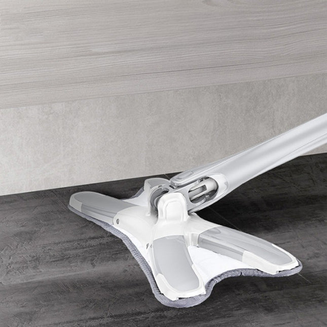 Mop Plat, cu Sistem de Stoarcere, 2 Lavete Incluse, Lungime Telescopica