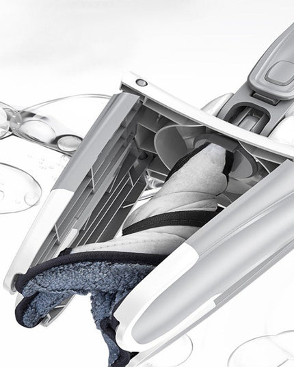 Mop Plat, cu Sistem de Stoarcere, 2 Lavete Incluse, Lungime Telescopica