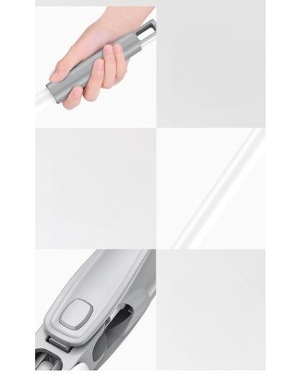 Mop Plat, cu Sistem de Stoarcere, 4 Lavete Incluse, Lungime Telescopica