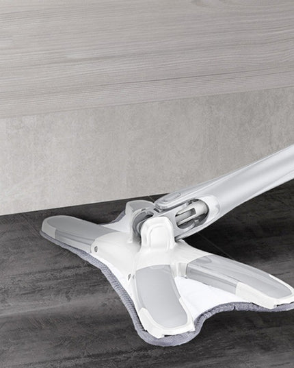 Mop Plat, cu Sistem de Stoarcere, 4 Lavete Incluse, Lungime Telescopica